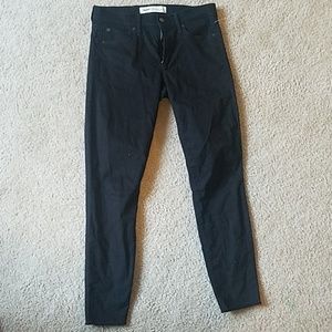 gap skinny raw hem jeans